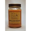 More Than A Candle More Than A Candle MLD16M 16 oz Mason Jar Soy Candle; Mulled Cider MLD16M